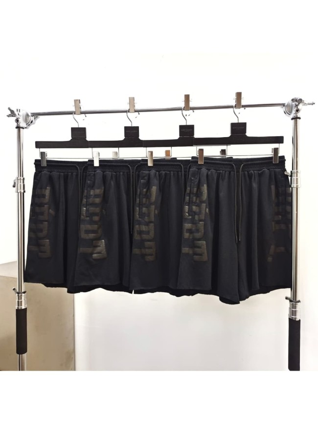 [Big & Tall for weights up to 260 lbs]1:1 quality version Left And Right Black Letter Black Printed Shorts 29033208