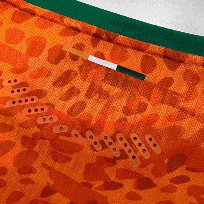 2026/2027 Ivory Coast Orange Leopard Print Home Authentic Jersey 29082272