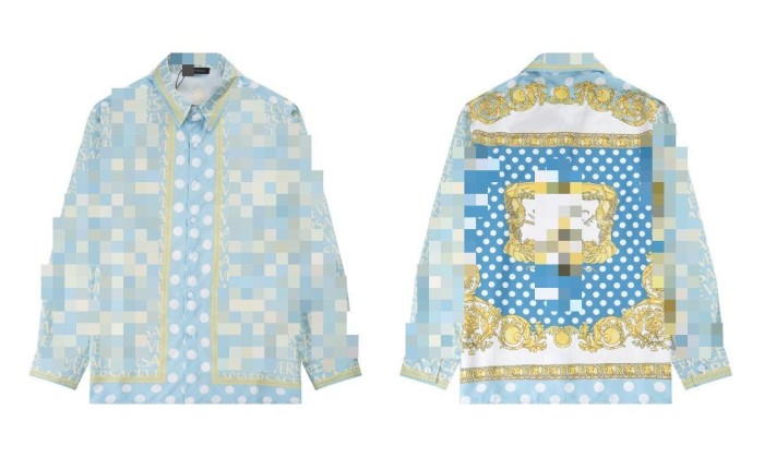 Bright Pattern Resort Style Printed Long Sleeve Shirt 55 colors 29105585