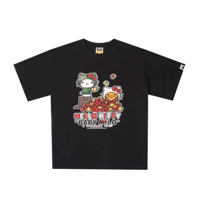 28199410 Hello Kitty & BABY MILO & Tom and Jerry Cartoon Collaboration printed tee 60 colors