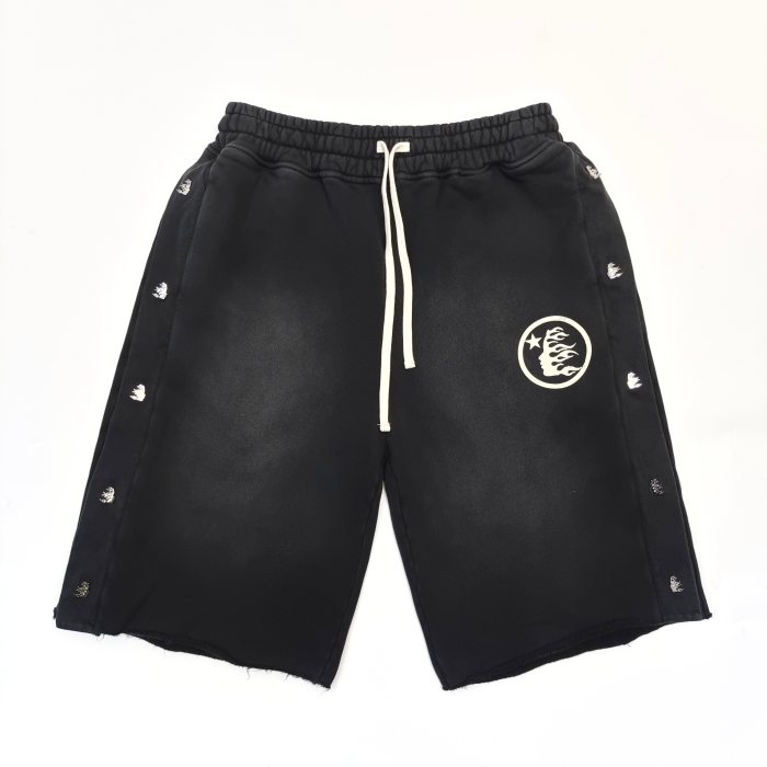 [Big & Tall for weights up to 260 lbs]1:1 quality version 27956071 Side button logo shorts with NFC tag