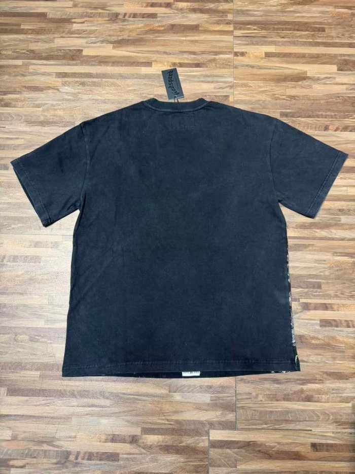 Future Urban Police And Gangster Rhinestone Print Washed Tee 29106667