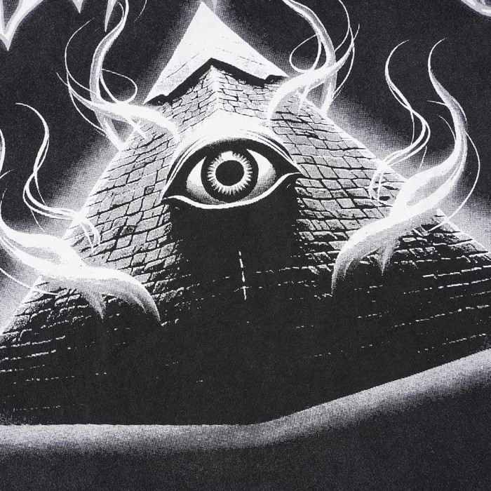 All-Seeing Eye Pyramid Print Washed Tee 29098143