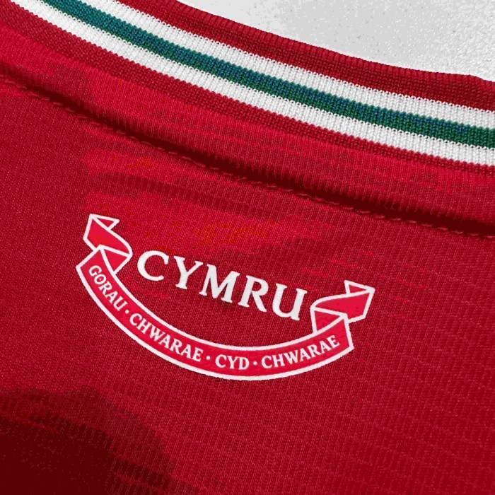 2026/2027 Wales Red Dragon Green Pattern Home Replica Jersey 29082269