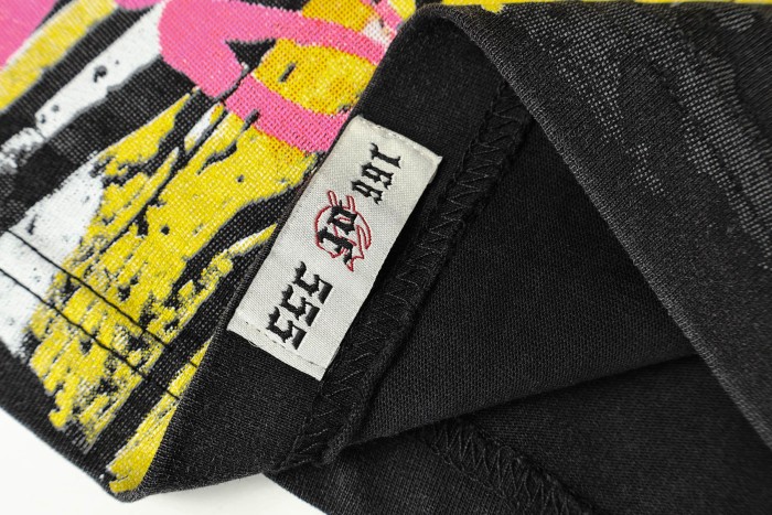 Statue of Liberty Graffiti Letter Print Washed Version Tee 3 colors 28747560