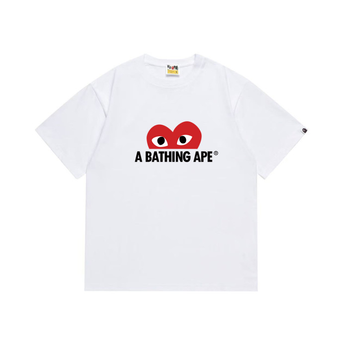 Ape Head Heart  A BATHING APE  Print T-shirt 2 colors 29053667