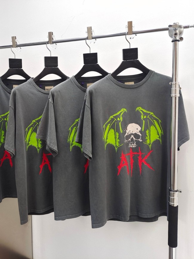 [buy more save more][Big & Tall for weights up to 260 lbs]1:1 quality version ATK Skull Bat Print Tee
