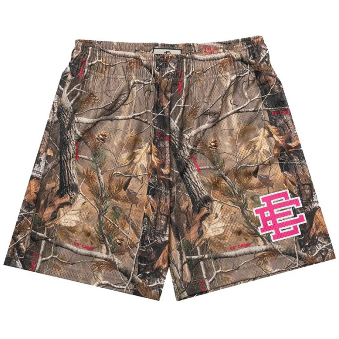 Eric Emanuel dead branches logo mesh shorts