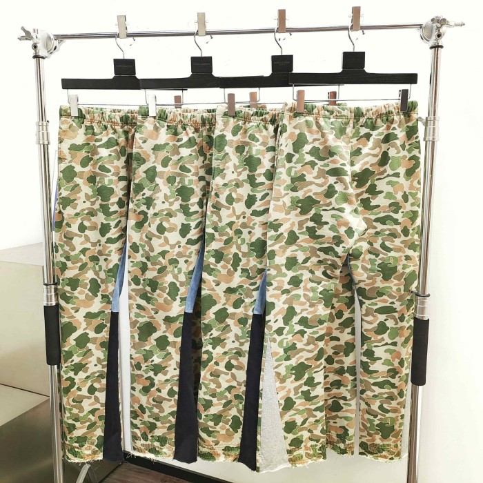 [Big & Tall for weights up to 260 lbs]1:1 quality version Leaf Camouflage Zipper Hoodie & Pants Set 28893167