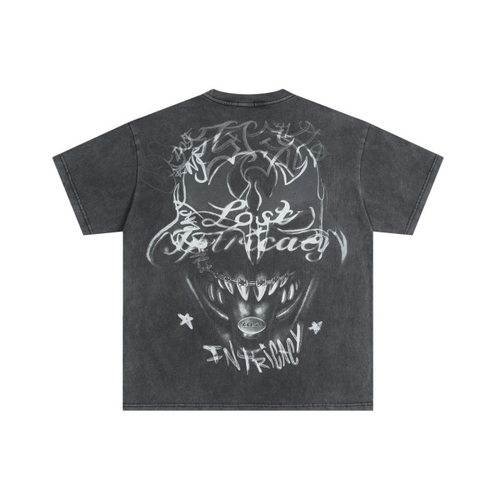 American-style hardcore dark vintage daily commuting short-sleeved shirt 29077331