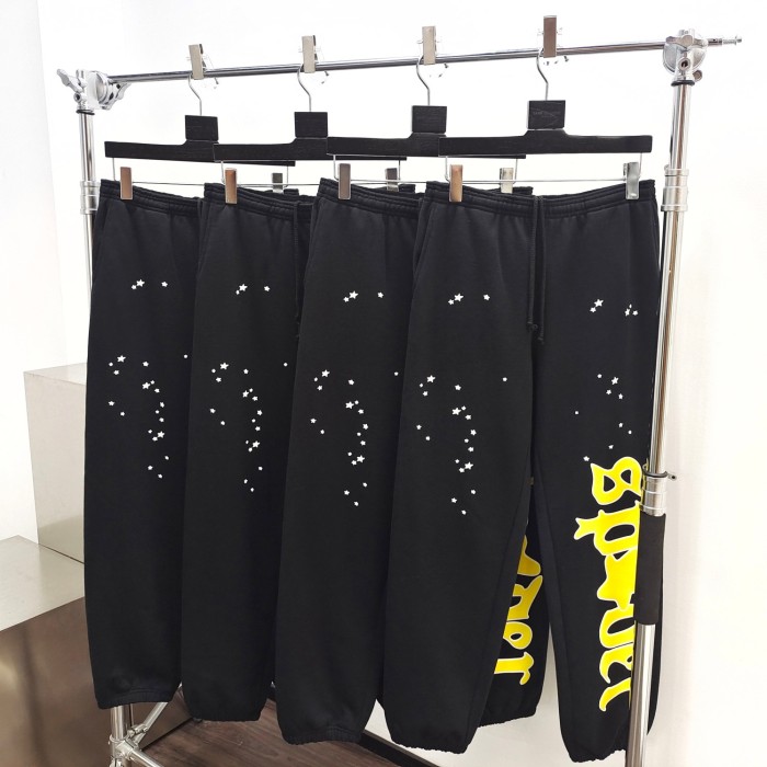 1:1 quality version Black JF Star Print Hoodie & Pants Set