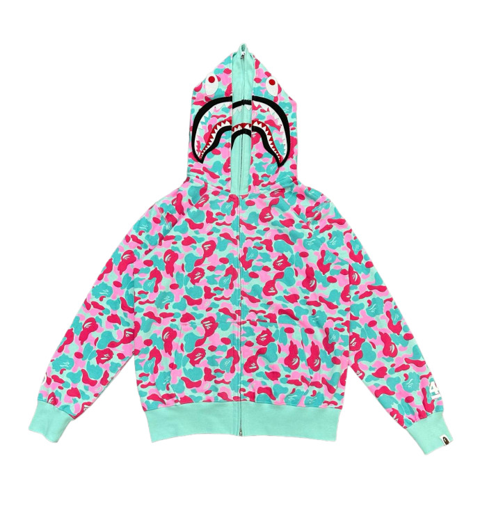 1:1 quality version 28367278 Miami 4th Anniversary Camouflage Double Hooded Zipper Hoodie
