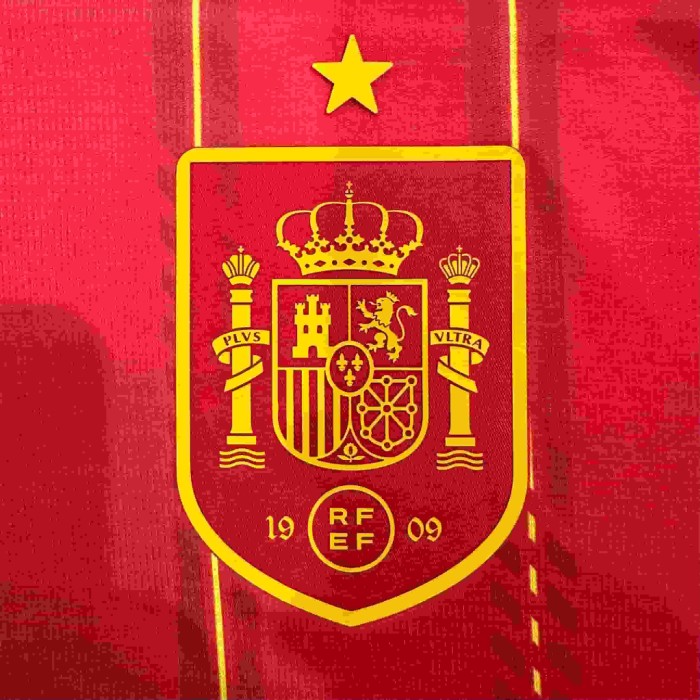 2026/2027 Red with Yellow Stripes Spain Home Jersey 2 Kind 28898435
