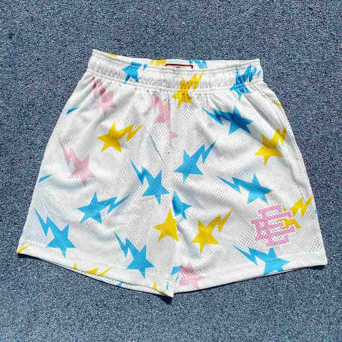 1:1 quality version  All-over Lightning Star Logo Print Shorts 6 colors