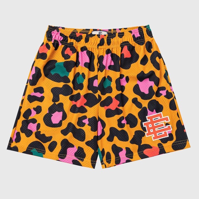 Eric Emanuel EE logo leopard shorts 3 colors