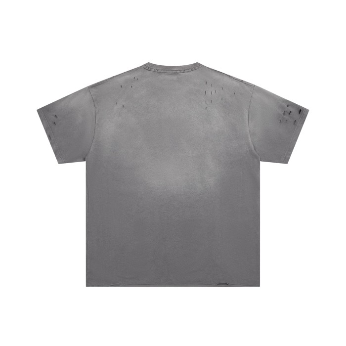 Football Distressed Rhinestone Print Washed Tee 28930932