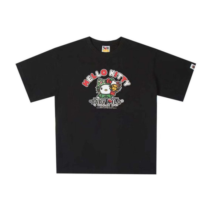 28199410 Hello Kitty & BABY MILO & Tom and Jerry Cartoon Collaboration printed tee 60 colors