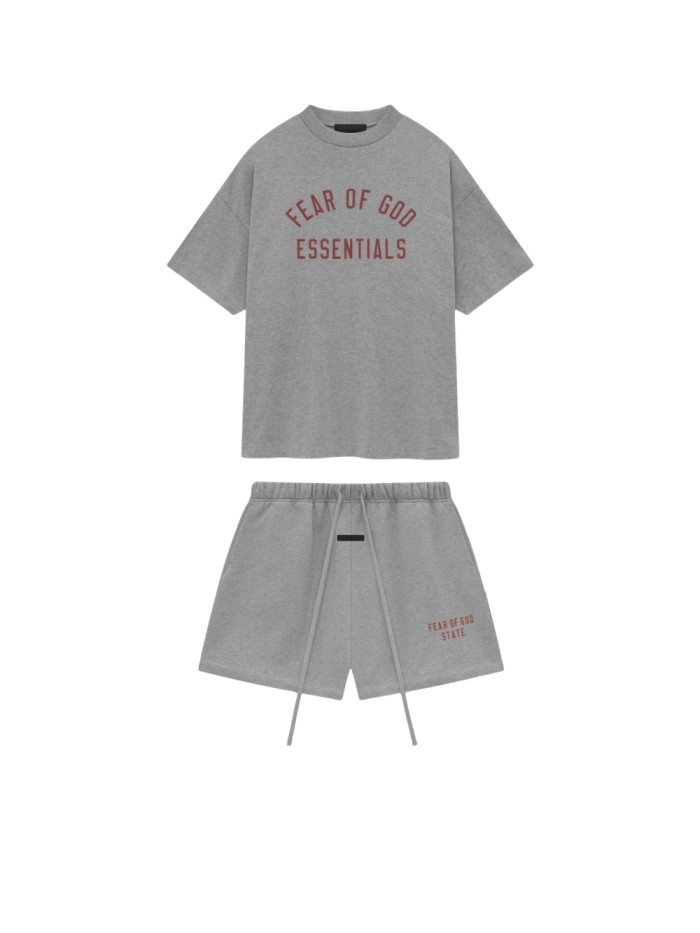 [Big & Tall for weights up to 220 lbs]1:1 quality version 27870726 BACK TO SCHOOL Collection Letter Print Tee &  Shorts Set 4colors