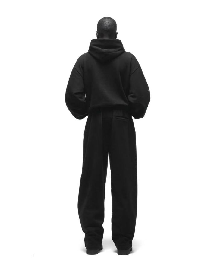 [Big & Tall for weights up to 220 lbs]1:1 quality version Black Letter With Rhinestone V2 Print Hoodie & Pants Set 28971641