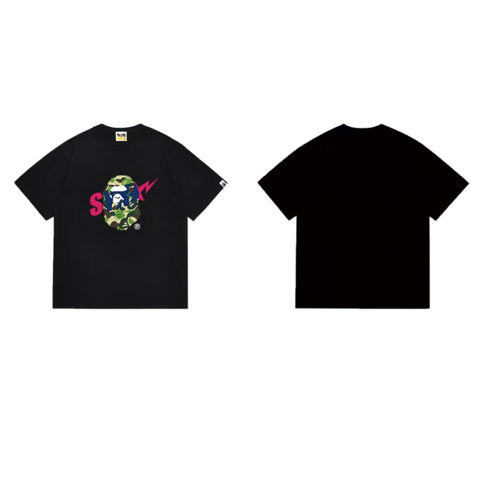Ape Head Lightning Bolt Color Block Print T-shirt 2 colors 29060341