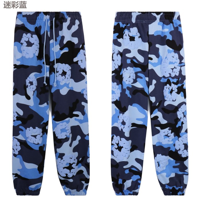 Zipper Style Camouflage Cotton Wreath Hoodie & Pants set 5 colors