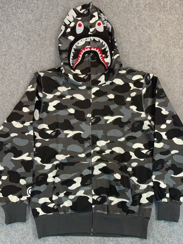 1:1 quality version Luminous Camouflage Shark Hoodie 2 colors