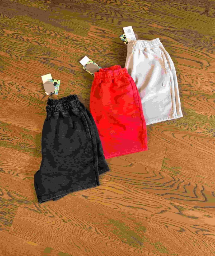 1:1 quality version Embroidery Logo Vintage Distressed Heavy Washed Shorts 3 colors 29060641