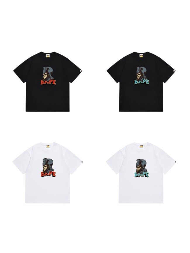 Retro Ape Warrior Head Print T-Shirt 4 colors 29051494