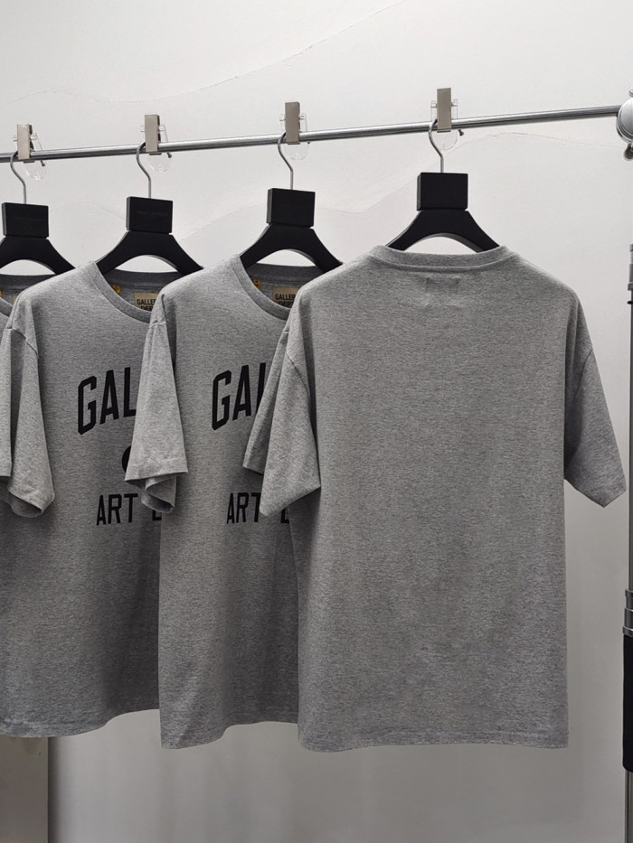 [Big & Tall for weights up to 260 lbs]1:1 quality version Classic Bold Lettering Iron Gray Short Sleeve Tee
