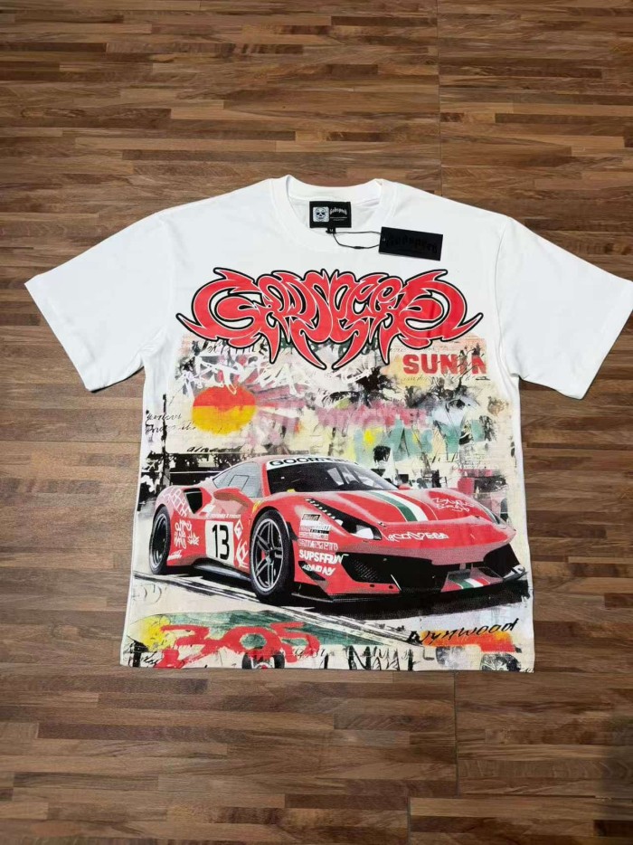 Splatter Graffiti Racing Print Washed Tee 2 colors 29098142