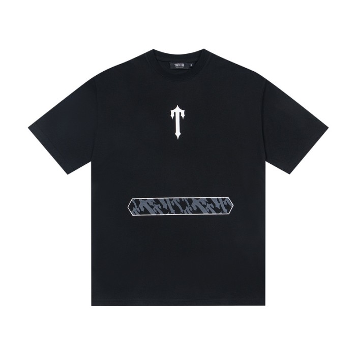 Oversized Edgy Streetwear Gothic Logo And Fragmented Art Print T-Shirt 2 colors 29080015