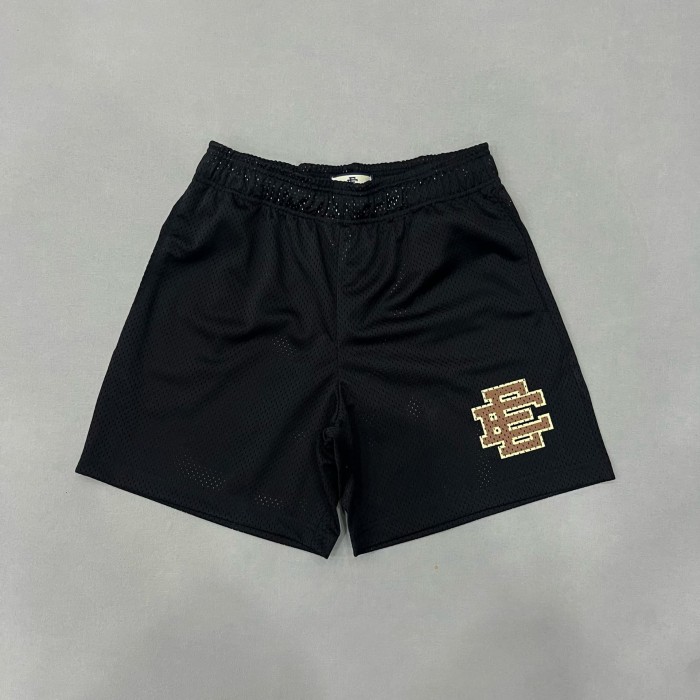 1:1 quality version Beige Trim Brown Logo Breathable Shorts