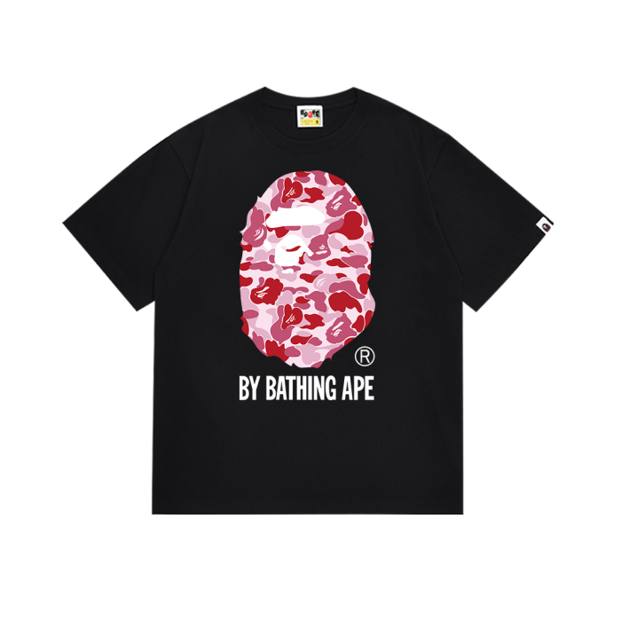 Classic ABC Camouflage Ape Big Head Letter Print Tee 6 colors