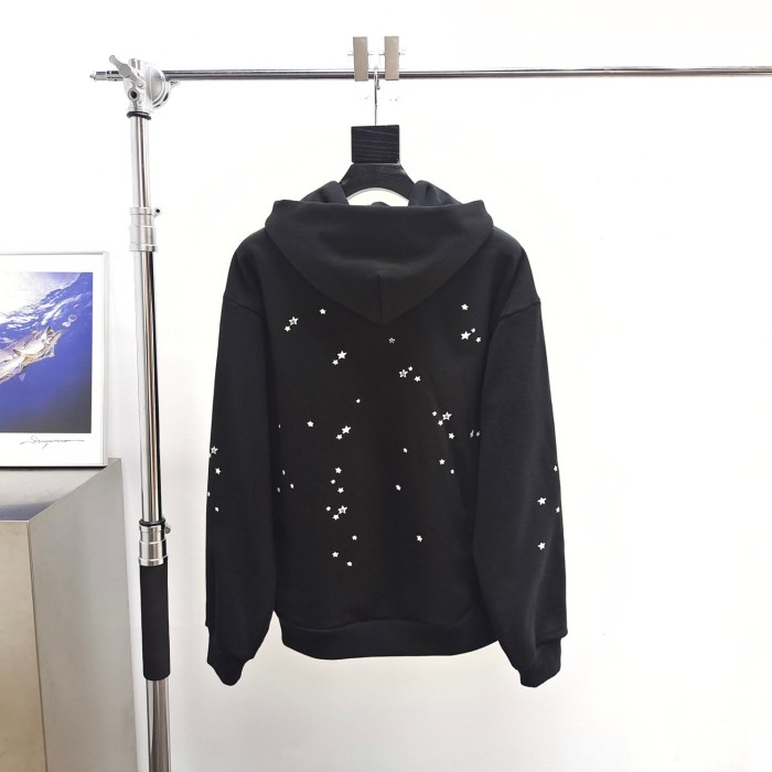 1:1 quality version Black JF Star Print Hoodie & Pants Set