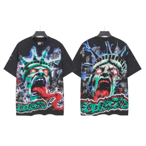 Raging Mutation: Statue of Liberty Black Vintage Short-Sleeve T-Shirt  29051374