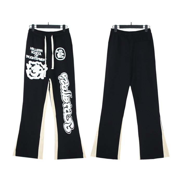 Foam Monogram Logo Printed Colorblocked Splice Micro Pants