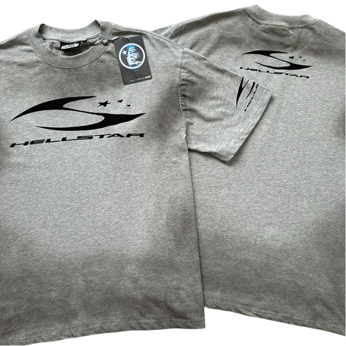 28314285 Distressed H Letter Logo Printed Washed Version Tee 2 colors