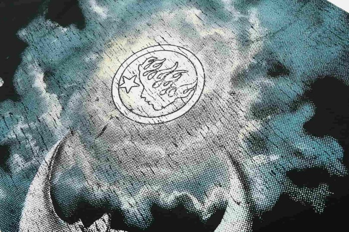 Cloudy Sun Demon Print Washed Tee 29092400