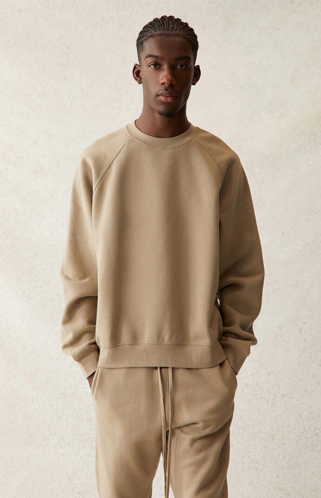 [Big & Tall for weights up to 220 lbs]1:1 quality version Front Solid-Color Back Silicone Letter Pullover Sweatshirt 5 colors 28529899