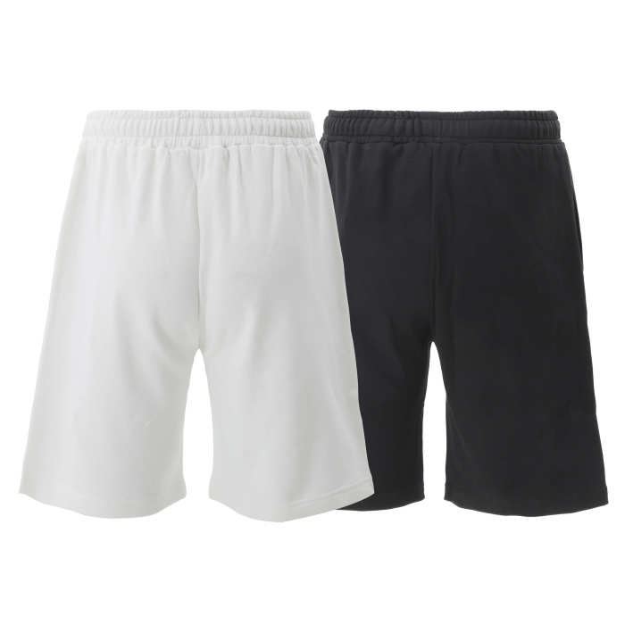 Inverted A Embroidered Letter Shorts 2 colors