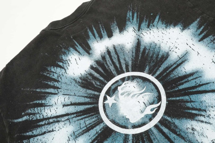 Cyber Skull Figure Print Washed Tee 29092382