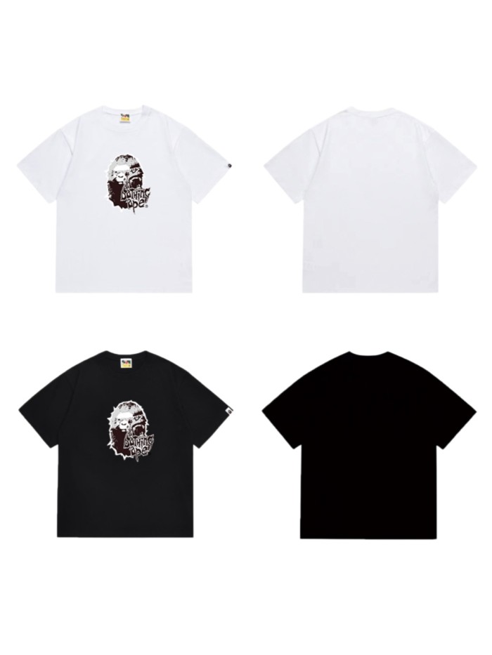 Graffiti Ape Head Logo Prin T-Shirt 2 colors 29051619