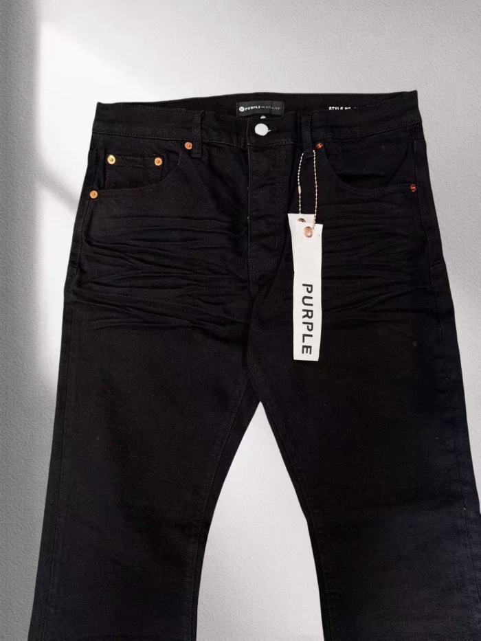 1:1 quality version Classic Solid Black Slim Flare Jeans 29047023