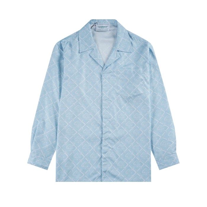 Bright Pattern Resort Style Printed Long Sleeve Shirt 55 colors 29105585