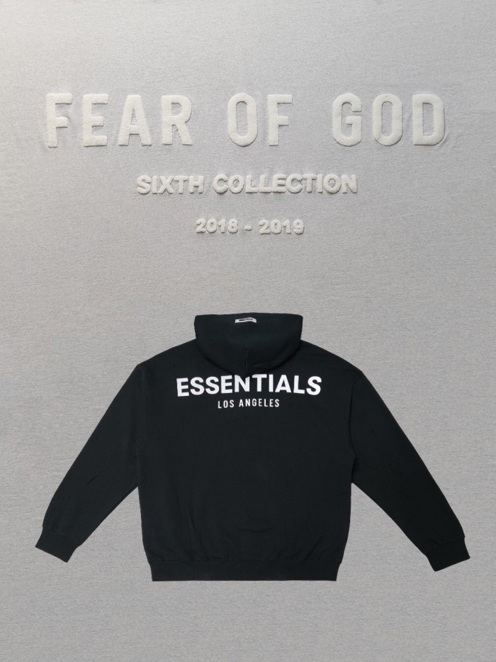 [Big & Tall for weights up to 220 lbs]1:1 quality version  ESSENTIALS Los Angeles limited 3M logo hoodie