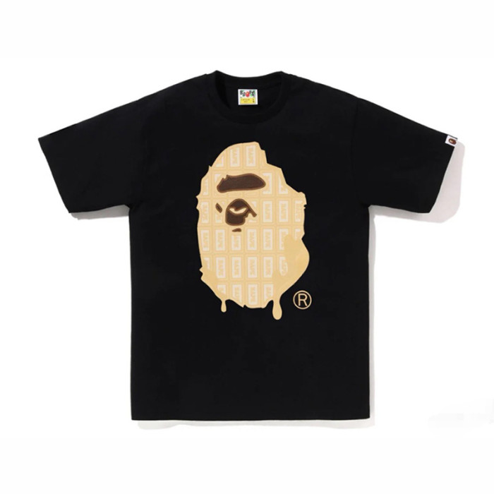 28261578 Star Lightning Ape Head Sakura Tree Print Tee 18 colors