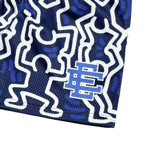 1:1 quality version Art Graffiti Co-Branded Print Mesh Shorts 3 colors 28969518