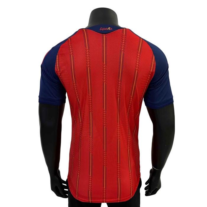 2026/2027 Red with Yellow Stripes Spain Home Jersey 2 Kind 28898435