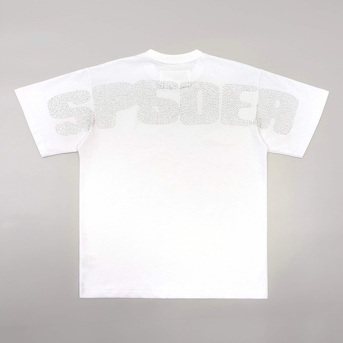 [Big & Tall for weights up to 220 lbs]1:1 quality version Cross Spider Web Rhinestone Tee 2 colors 29033212