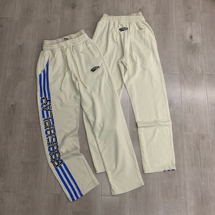 Double Waistband Side Stripe Print Gradient Washed Sweatpants 3 colors 29068989